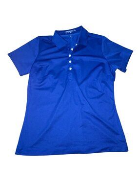 Nike Golf Dri-FIT Polo Shirt W/ a Four-Button Placket-Roya;l Blue-L-GUC